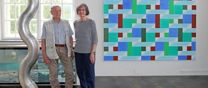 Zorka L-Weiss und Gottfried Loiskandl  im Schaukraftwerk Forstsee