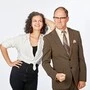 Kabarett-Duo: Maria Weichesmüller und Christian Hölbling, er in seiner Rolle als „Helfried“