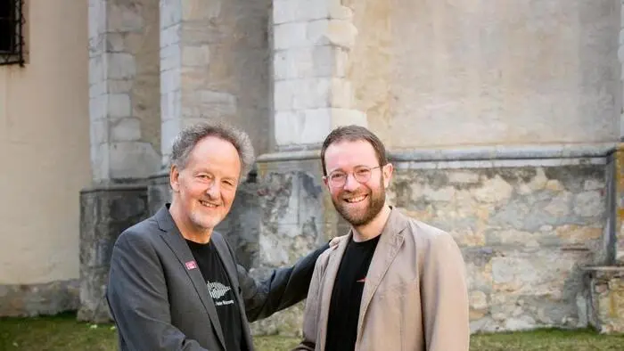Siegi Hoffmann mit seinem Nachfolger Stjepan Molnar