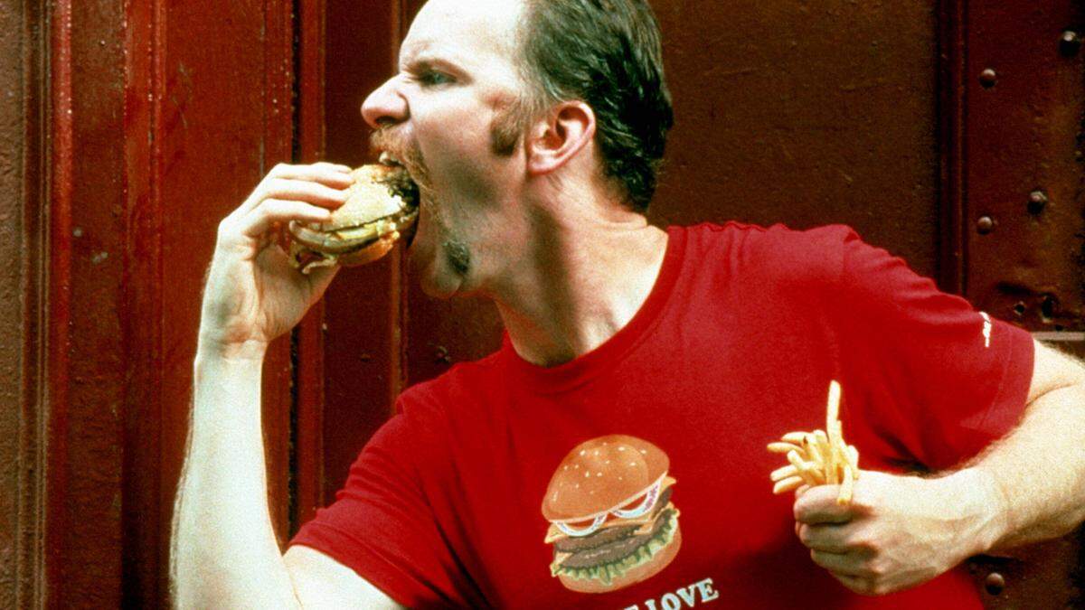 Morgan Spurlock 2004 mit seinem weltweiten Erfolg „Super Size Me“. 