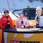 Die Alpine Ski-WM Saalbach im ORF - Es ist das sportliche Highlight aus österreichischer Sicht und der TV-Live-Event des Jahres: Wenn von 4. bis 16. Februar die Alpine Ski-WM 2025 in Saalbach ausgetragen wird berichtet der ORF mehr als 70 Stunden live und bietet ein umfangreiches Rahmenprogramm. - Im Bild: Alexandra Meissnitzer, Nici Schmidhofer, Alina Zellhofer. Foto: ORF/Roman Zach-Kiesling. Veröffentlichung honorarfrei nur für redaktionelle Berichterstattung in Sendungszusammenhang und mit Copyrightangabe. Kontakt: foto@orf.at