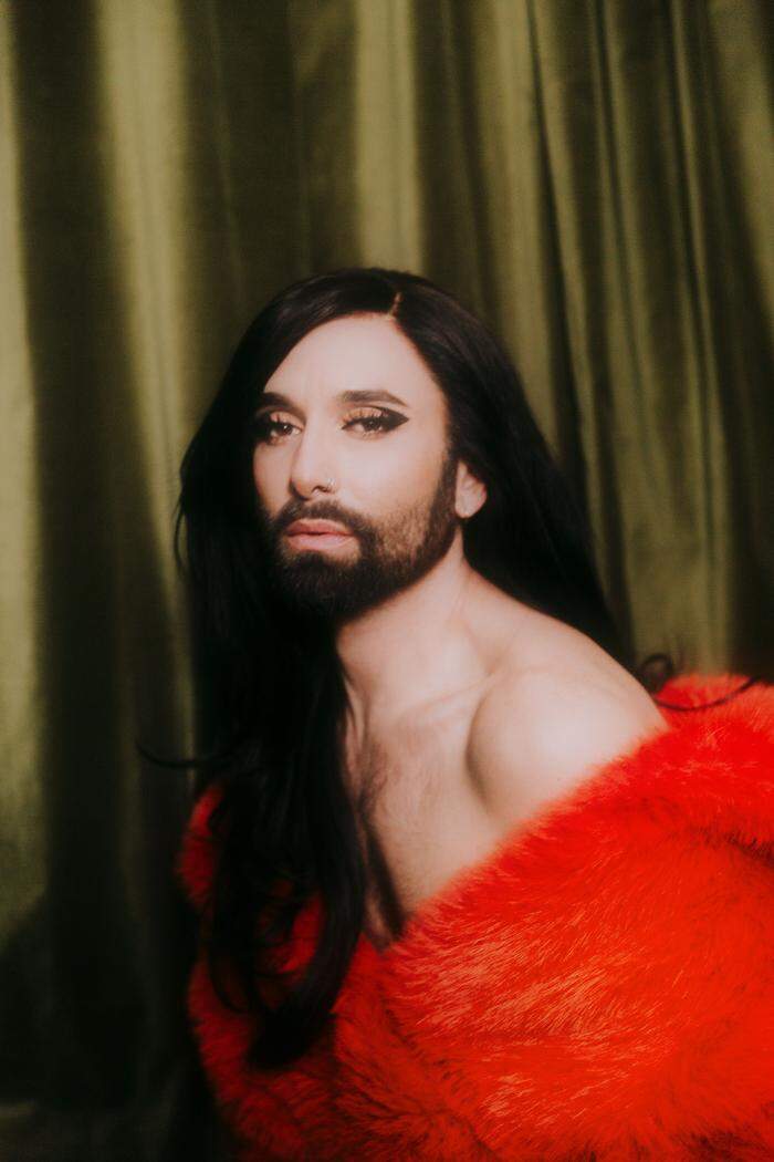 Conchita in a photo shoot for her new song 