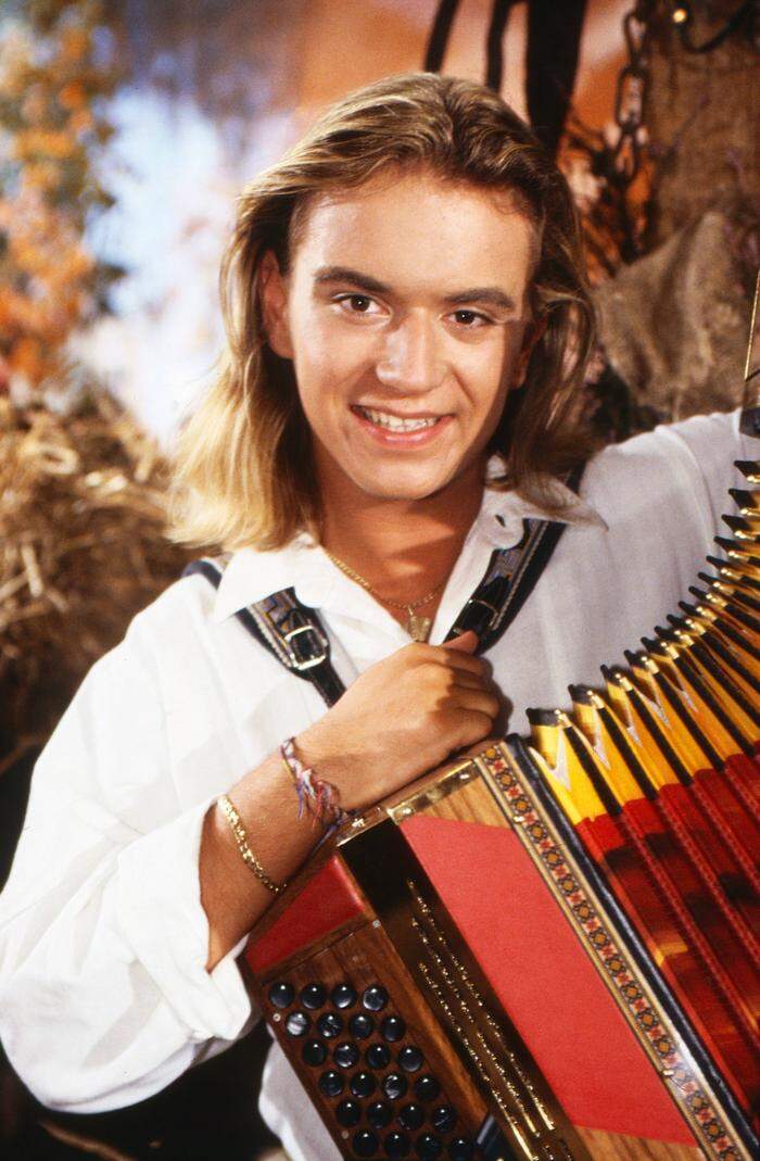 Florian Silbereisen als deutsches Akkordeon-Wunderkind in den 1990er-Jahren