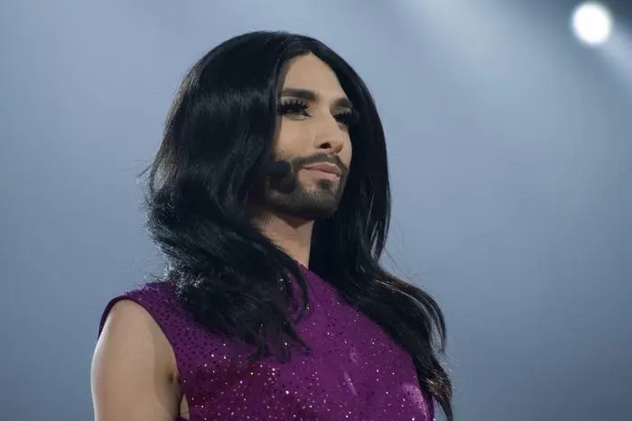 Proben zum Finale des ESC 2015 in Wien Wien, Österreich 22. Mai 2015. Conchita performt ihren Gewinnersong vpm ESC 2014 mit Orchesterbegleitung. Vienna Stadthalle Wien Austria