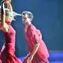 Dancing Stars - Die letzten vier Paare kämpfen heute um den Einzug ins große Finale von Dancing Stars und müssen heute sogar drei Tänze absolvieren. - Im Bild: Katya Mizera, Aaron Karl. Foto: ORF/Thomas Ramstorfer. Veröffentlichung honorarfrei nur für redaktionelle Berichterstattung in Sendungszusammenhang und mit Copyrightangabe. Kontakt: foto@orf.at