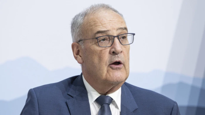 Guy Parmelin sinnierte bei der Eröffnung über das Verhältnis zur USA