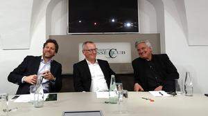 Clubabend im Steirischen Presseclub mit Wolfgang Schaller (ORF Steiermark), Klaus Herrmann („Steirerkrone“) und Hubert Patterer (Kleine Zeitung)