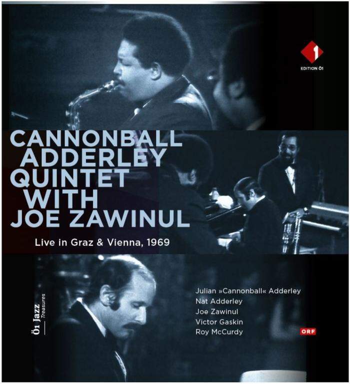 <em>Cannonball Adderley Quintet with Joe Zawinul. Live in Graz and Vienna, 1969. ORF-LP 3258</em>