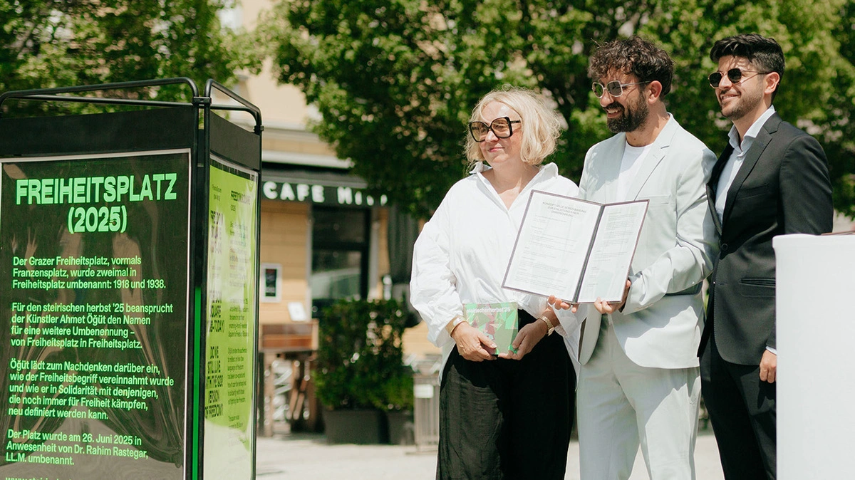 „Von Freiheitsplatz zu Freiheitsplatz“: Ahmet Öğüt, Ekaterina Degot, Rahim Rastegar