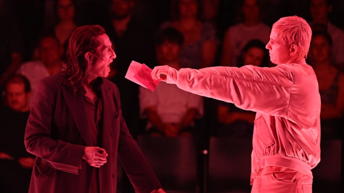 André Szymanski (Alceste) und Ole Lagerpusch (Oronte)