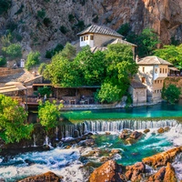 Das Derwischkloster Blagaj an der Buna