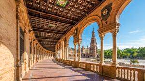 Die Plaza de España in Sevilla soll abgesperrt werden