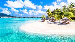 Platz 1: Die Strände auf Bora Bora, das zu Französisch-Polynesien gehört, sind weltberühmt