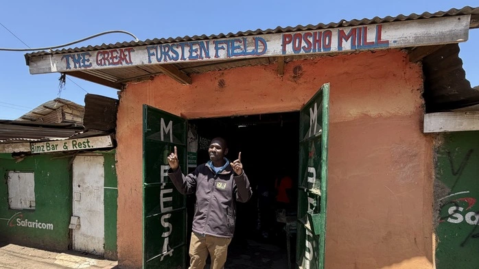 Stephen Ndungu Kiarie betreibt eine nach Fürstenfeld benannte Maismühle in Nairobi