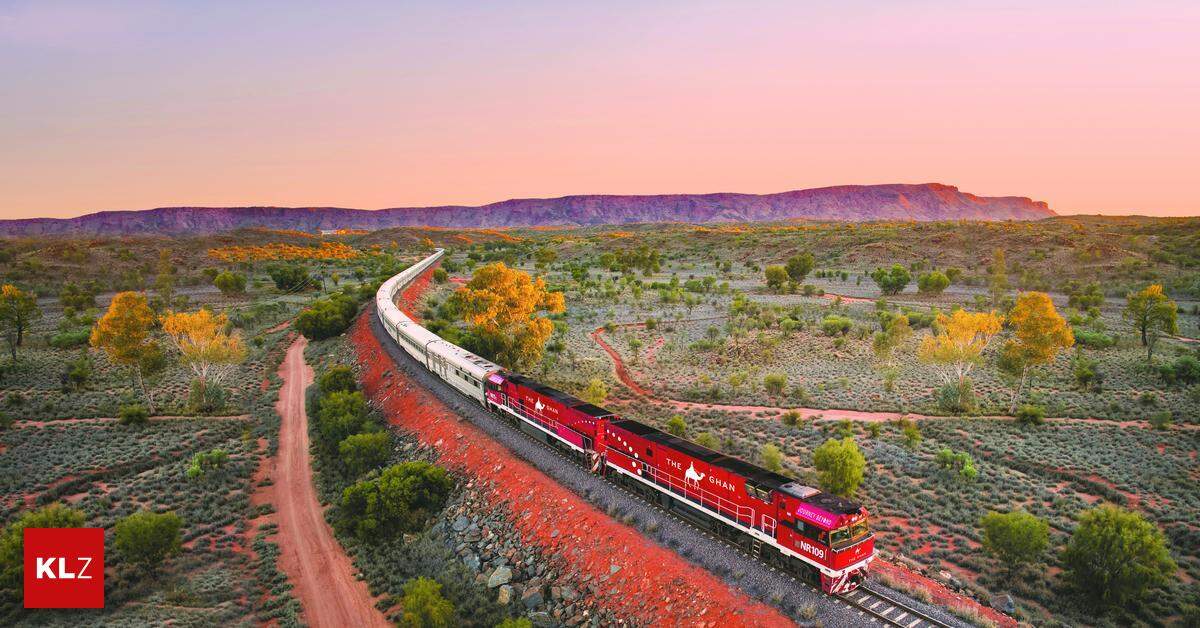 By luxury train through the Australian outback