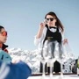 Weinverkostung mit Denisa Seberova auf der Piste | Wein wird gerne in Szene gesetzt: Weinverkostung mit Denisa Seberova auf der Piste