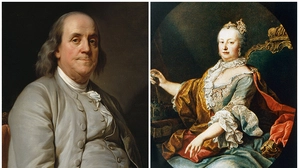 Benjamin Franklin, einer der Gründerväter der USA, und Maria Theresia von Österreich