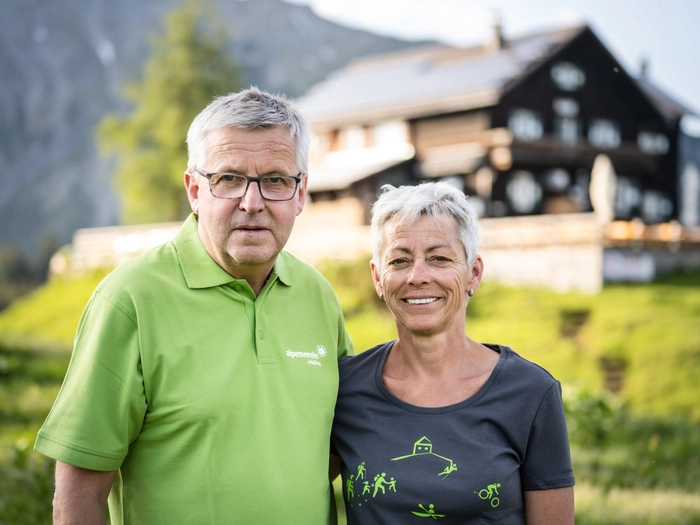 Gelebte Gastfreundschaft: Irmgard und Heinz Rieger bewirtschaften
nun schon seit sechs Saisonen die Mödlinger Hütte
