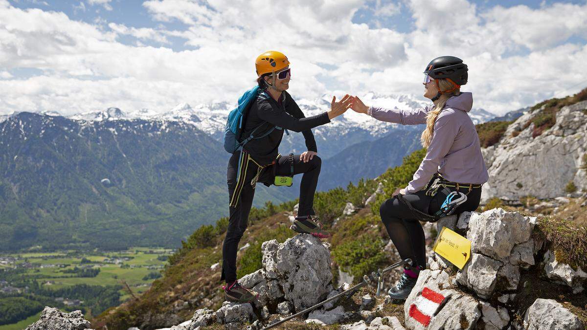 Der Klettersteig „Sophie“ auf die Dimlwand ist neu angelegt