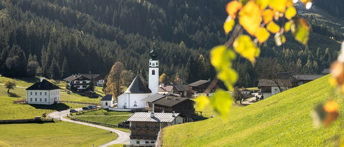 Vier Dörfer liegen im Tiroler Hochtal Wildschönau, Thierbach ist das entlegenste und kleinste