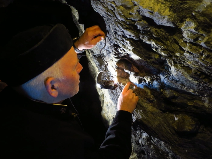 Im Stollen des Kupferschaubergwerks Radmer