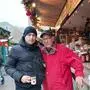 Echte Freundschaft: Antonio Antukic und Jürgen Herfurt besuchten gemeinsam den Weihnachtsmarkt in München 