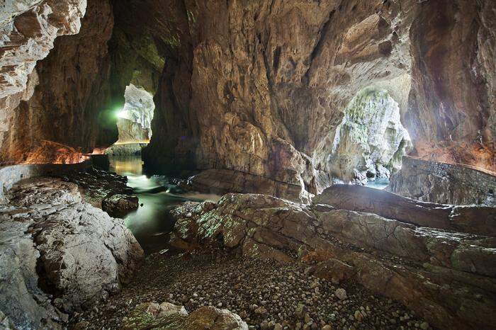 Das Höhlensystem von Škocjan/St. Kanzian
