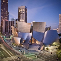 Die Walt Disney Concert Hall in Downtown Los Angeles