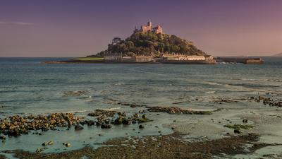 Der St. Michael‘s Mount vor der Küste von Cornwall