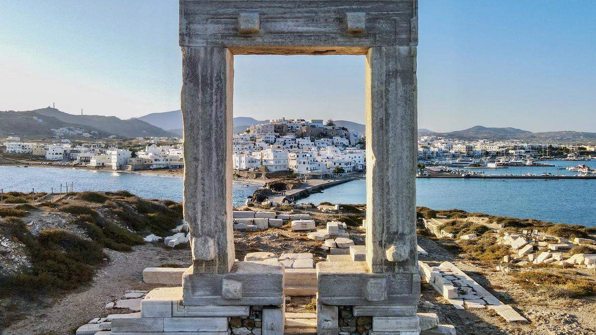 Das antike Fenster nach Naxos