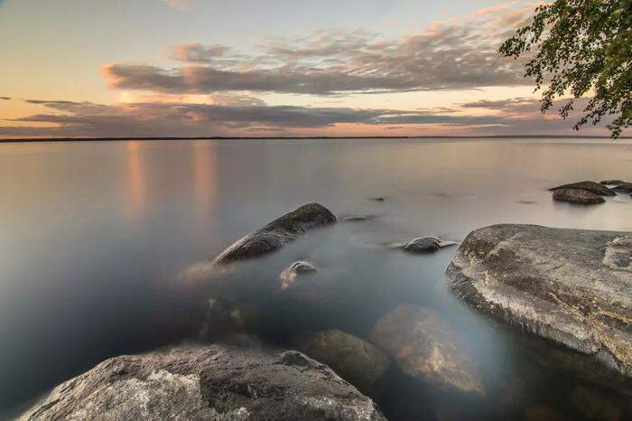 Der Kratersee Lappajärvi