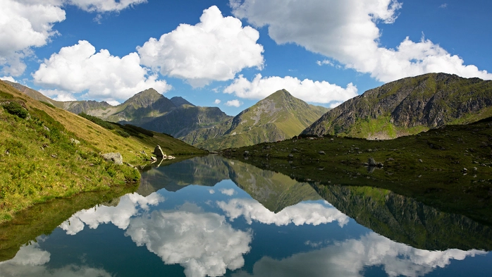 Spiegelverkehrte Welt am mittleren Kaltenbachsee