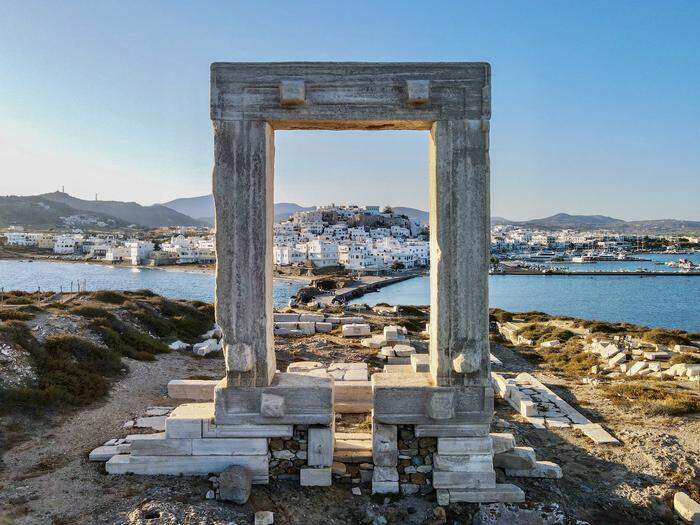 Das antike Fenster nach Naxos