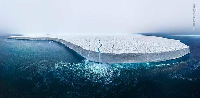 „Die schwindende Eiskappe“ , fotografiert von Thomas Vijayan