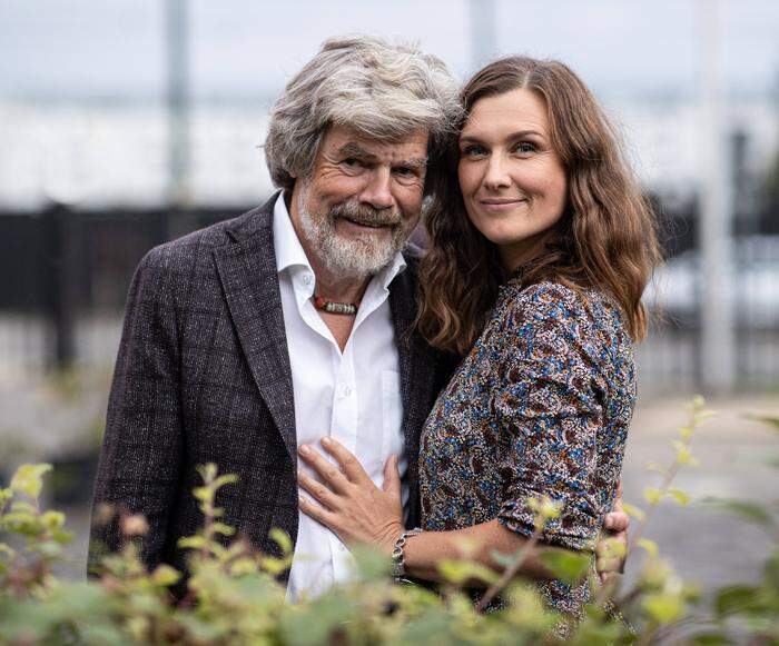 Reinhold Messner mit Ehefrau Diane 