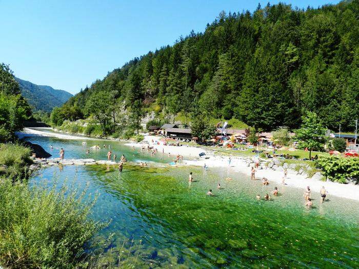 Das Strandbad in Hollenstein an der Ybbs