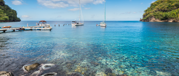 In der Wallilabou Bay auf St. Vincent wurde für „Fluch der Karibik“ gedreht