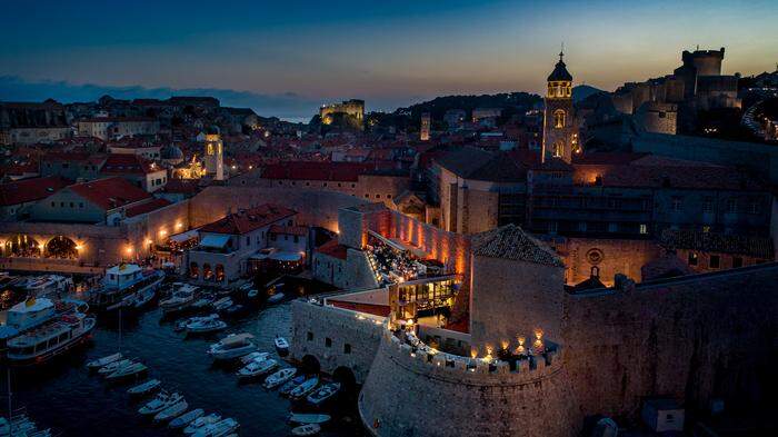 Nicht nur die Lage ist im „Restaurant 360“ in Dubrovnik spektakulär