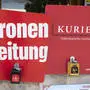 Kronen Zeitung und Kurier im Sonntagsverkauf 