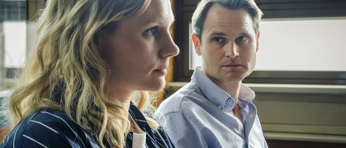 Kriminalhauptkommissarin Emmy Rathgeber (Rosalie Thomass) und Kriminalhauptkommissar Felix Voss (Fabian Hinrichs)
