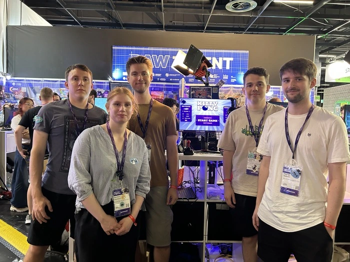 Ein Teil der Grazer Studenten auf der Gamescom