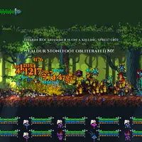 Im Spiel kämpfen Zwerge gegen Orks