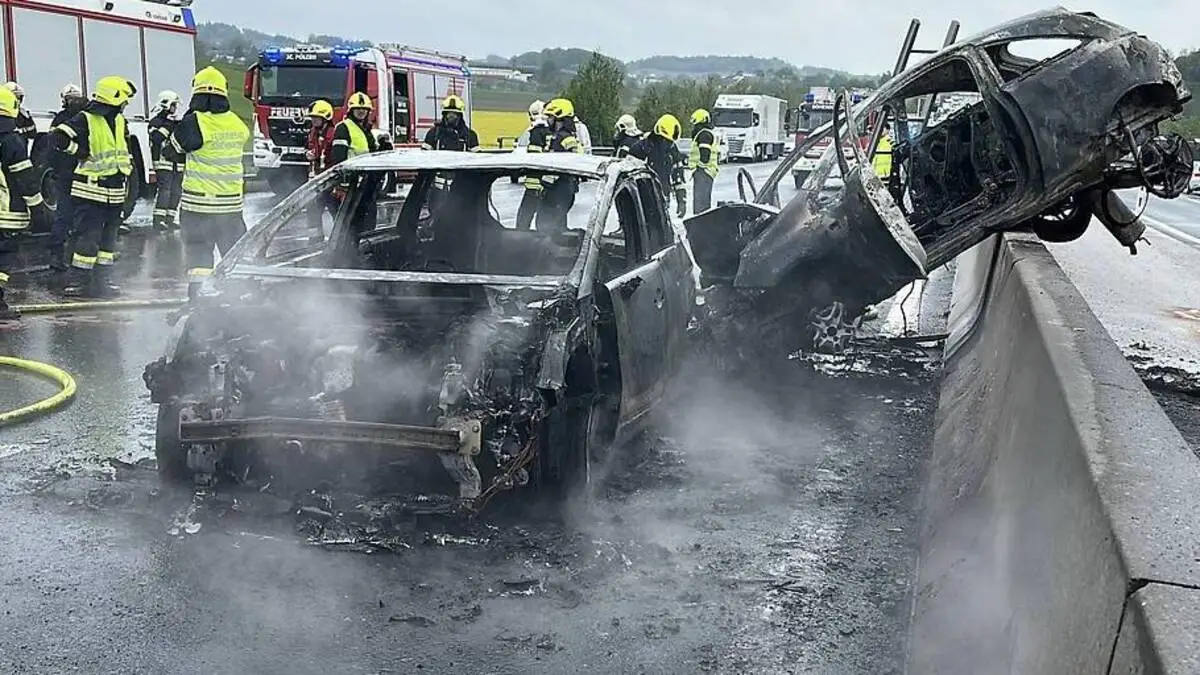A1: Sieben Verletzte und langer Stau nach einem schweren Unfall