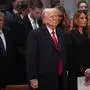 January 21, 2025, Washington, District Of Columbia, USA: Washington, DC - January 21: United States President Donald Trump and Melania Trump attend A Service of Prayer for the Nation at Washington National Cathedral on Tuesday January 21, 2025 in Washington, DC Washington USA - ZUMAs152 20250121_faa_s152_065 Copyright: xJabinxBotsfordx-xPoolxviaxCNPx