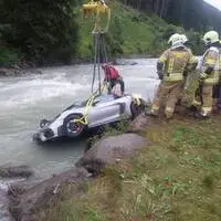 Eine Spritztour endete im Fluss