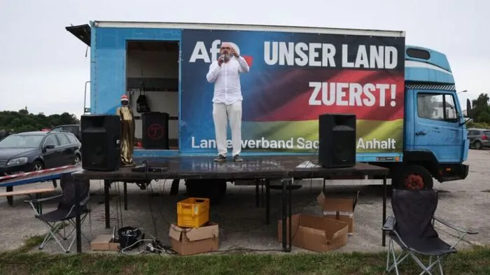 AfD-Wahlkampf im ostdeutschen Bundesland Sachsen-Anhalt