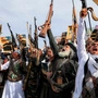 Supporters of the Iranian-backed Huthi movement gather at a mass rally, denouncing what they perceive to be derogatory comments by the US president regarding the Muslim holy city of Mecca, in Yemen's Huthi-held capital Sanaa on June 16, 2026. US President Donald Trump had on June 13 had .criticised the presidential library of his predecessor, Democrat Barack Obama, saying "ten years from now [it] will be a 'Mecca' for those who hate America!", drawing backlash from conservative Muslims... .He said Monday that loaded oil tankers were moving out of the strait, apparently on a route near to Oman, in a post on his Truth Social platform. (Photo by Mohammed HUWAIS / AFP)