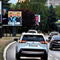 Wahlplakate in Sarajevo (Hauptstadt von Bosnien und Herzegowina)