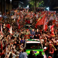 Lula-Wahlkampagne in Porto Alegre (Brasilien)