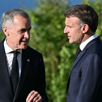 Kanadas Premier Carney und Frankreichs Präsident Macron (Archivbild)